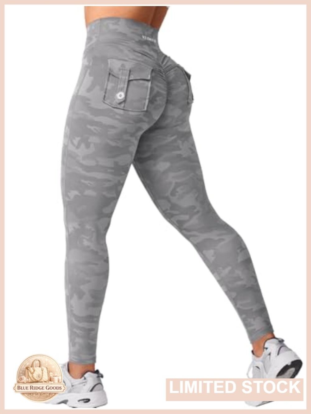 YEOREO CoreFlex Leggings with Pockets V Cross High Waist Butt Lift Gym Yoga